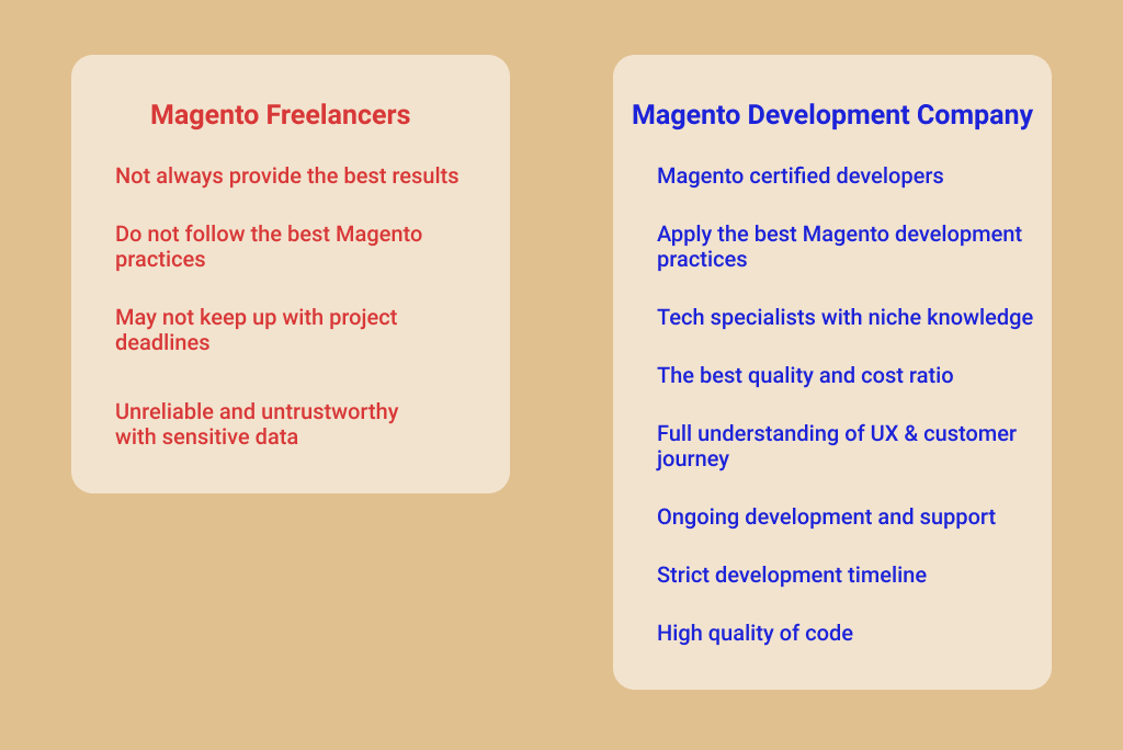 Magento eCommerce Developer: Freelancer vs Magento Development Company