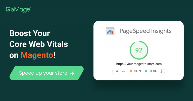 92 Pagespeed Insights score for a Magento store