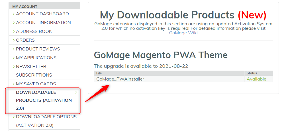 GoMage PWA Storefront Installer in GoMage Store