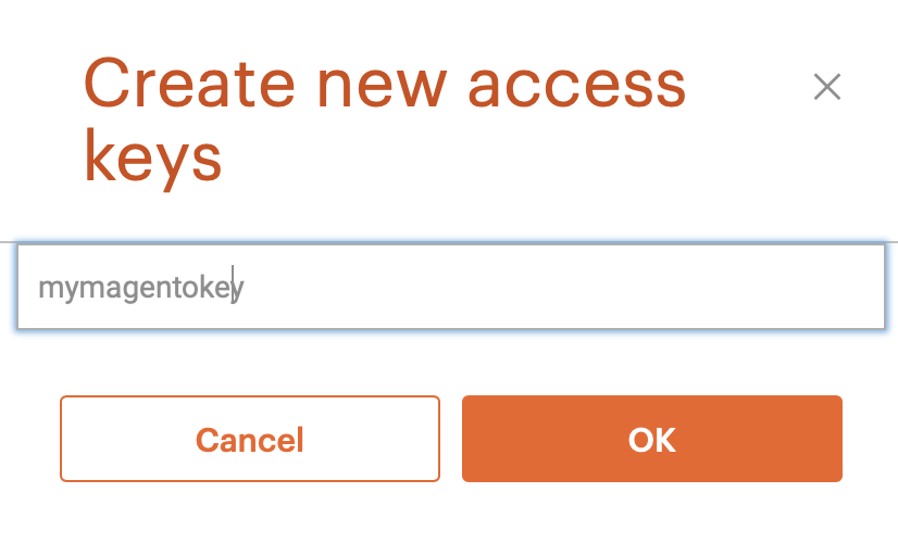 Magento Marketplace - Create and Name a New Access Key