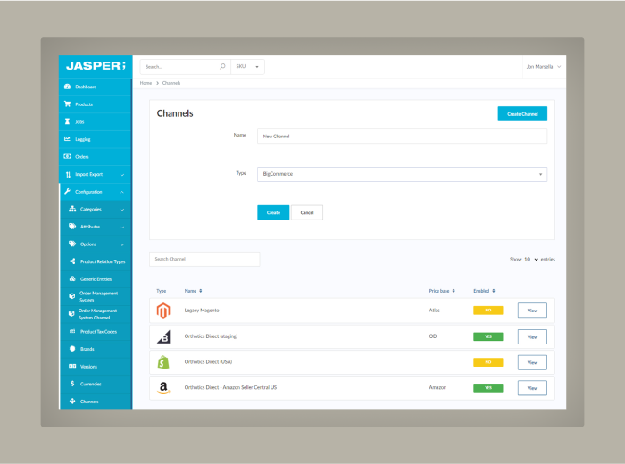 Jasper PIM integration