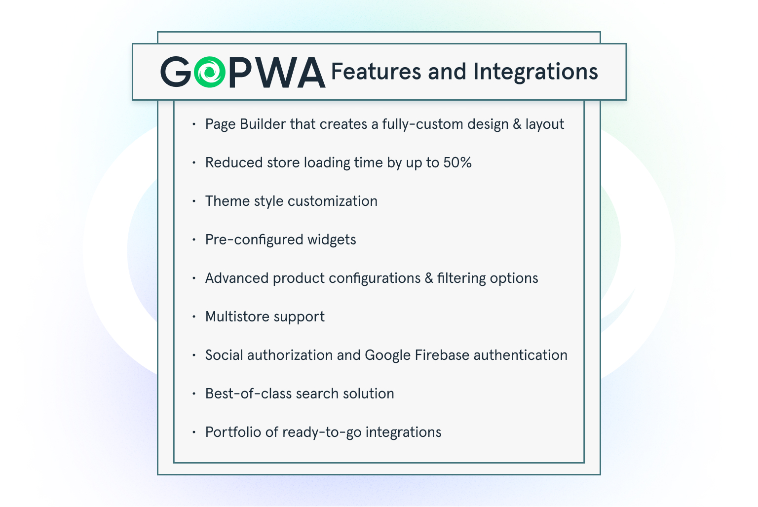 GOPWA by GOMAGE