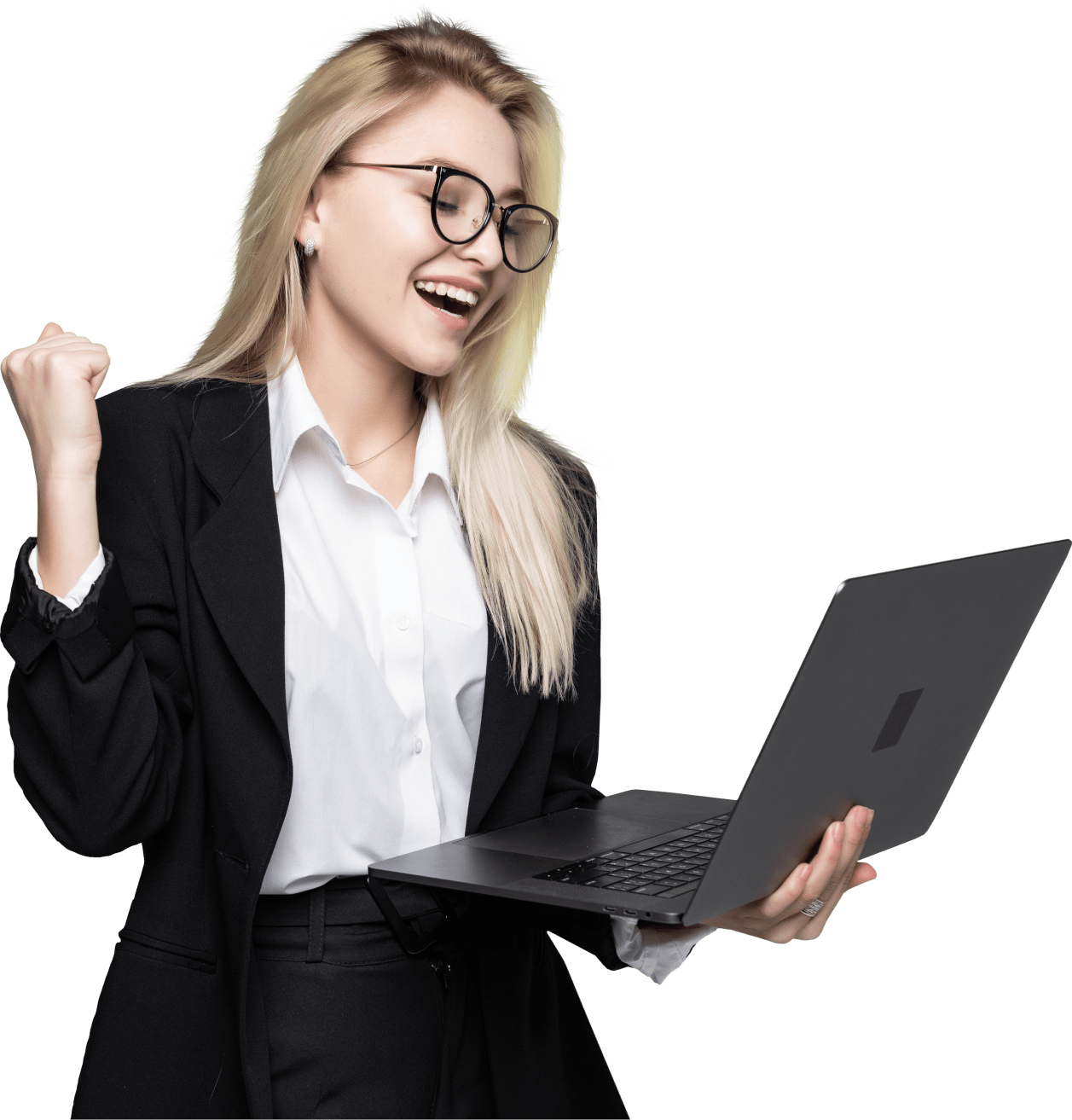 Women with laptop Picture